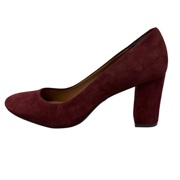 Vionic Mariana Pumps Heels Womens Wine Suede Leather Orthotic Size 10 - Picture 6 of 10